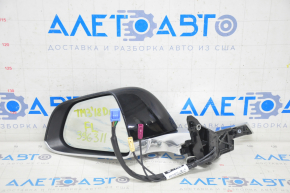 Side mirror left Tesla Model 3 18-13+2 pins, heated, auto-dimming, chrome, black, scratches