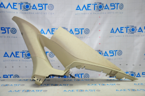 Upper right rear pillar trim Lincoln MKZ 13-16 beige, complete, for re-upholstery, plastic turned white