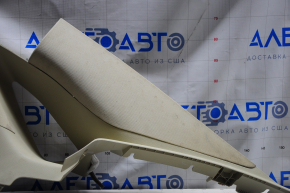 Upper right rear pillar trim Lincoln MKZ 13-16 beige, complete, for re-upholstery, plastic turned white