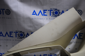 Upper left rear pillar trim Lincoln MKZ 13-16 beige, broken crepe, for dry cleaning, plastic turned white