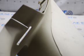 Upper left rear pillar trim Lincoln MKZ 13-16 beige, broken crepe, for dry cleaning, plastic turned white
