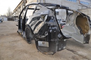 Quarter wing rear left Tesla Model Y 20-25 on body, cast side member, black