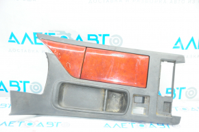 Center console trim mahogany cup holder Lexus RX350 RX450h 10-12 gray, no joystick, crack, creases