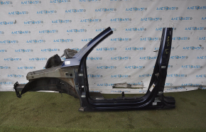 Front quarter left VW Tiguan 09-17 blue, with central pillar, bumpers
