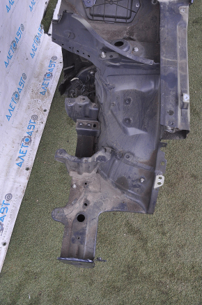 Front quarter left VW Tiguan 09-17 blue, with central pillar, bumpers
