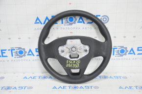Steering wheel bare Ford Escape MK4 20 - black rubber with steering wheel cover, without buttons