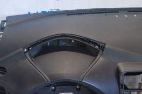 Torpedo front panel with AIRBAG Nissan Leaf 11-17 black, without overlay