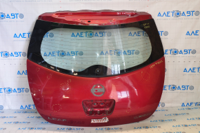 Bare trunk door with glass Nissan Leaf 11-17 red NAH, small dents