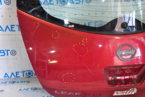 Bare trunk door with glass Nissan Leaf 11-17 red NAH, small dents