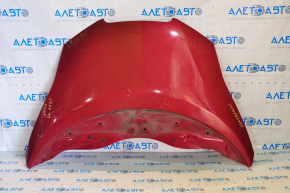 Hood bare Nissan Leaf 11-17 red NAH, small pokes