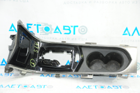 Center console trim with cup holders Cadillac ATS 13- black, scratches, worn