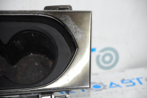 Center console trim with cup holders Cadillac ATS 13- black, scratches, worn