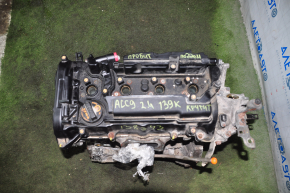 Honda Accord 13-15 2.4 K24W1 139k engine, oil pan is broken, cushion mount is broken, chip is broken