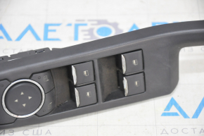Front left window lift control Ford Escape MK4 20- with overlay, chrome finish