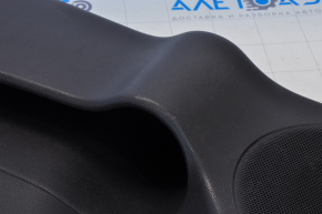 Door trim card front right Nissan Leaf 13-17 black with black insert leather, armrest leather, scratches, BOSE