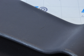Door trim card front right Nissan Leaf 13-17 black with black insert leather, armrest leather, scratches, BOSE