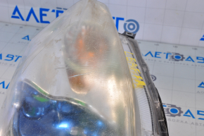 Front right headlight complete Nissan Leaf 11-17 LED without fastening, cracks on glass