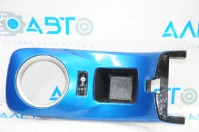 Gear shifter cover Nissan Leaf 13-17 blue gloss, B MODE