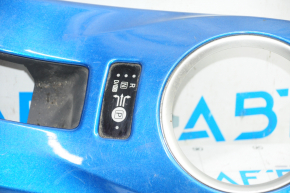 Nissan Leaf 13-17 gear shifter cover for electric handbrake, blue gloss, ECO MODE, worn