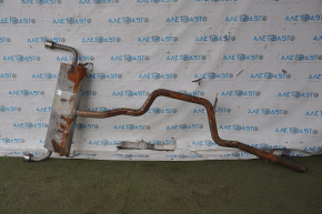 Exhaust pipe with barrel Ford Escape MK4 20-22 1.5T FWD with throttle, sawed off catalytic converter, rusty