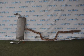 Exhaust pipe with barrel Ford Escape MK4 20-22 1.5T FWD with throttle, sawed off catalytic converter, rusty