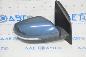 Side mirror right Ford Edge 15-18 7 pins, turn signal, heated blue