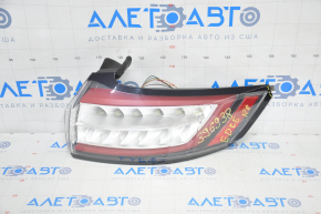 Lamp outer wing right Ford Edge 15-18 prerest SE SEL broken corner of lamp, broken fasteners