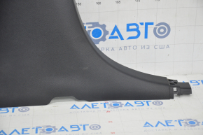 Center pillar trim lower left Ford Edge 15- black plastic turned white