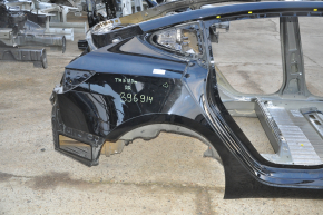 Quarter wing rear right Tesla Model 3 18- on the body, black, butt
