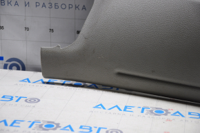 Rear pillar trim lower left VW Passat b7 12-15 USA gray, broken crepe, scratches, plastic turned white
