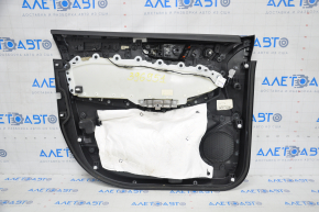 Door trim card front right Ford Edge 15-18 black leather with beige insert scratches