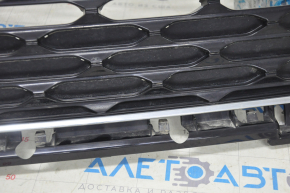 Radiator grill grill Ford Escape MK4 20-22 mesh black gloss, chrome frame, sand on chrome