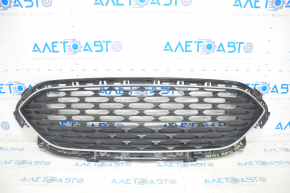 Radiator grill grill Ford Escape MK4 20-22 mesh black gloss, chrome frame, sand on chrome