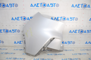 Rear bare bumper left Ford Escape MK4 20- without autoparking, silver, cracked mount