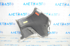 Rear bare bumper left Ford Escape MK4 20- without autoparking, silver, cracked mount