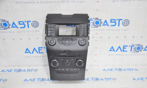 Radio and climate control panel Ford Edge 15-18 auto, dual zone for a small monitor scratches on buttons