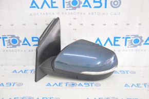 Side mirror left Ford Edge 15-18 7 pins, turn signal, heating blue broken backlight mount