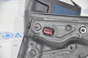 Side mirror left Ford Edge 15-18 7 pins, turn signal, heating blue broken backlight mount
