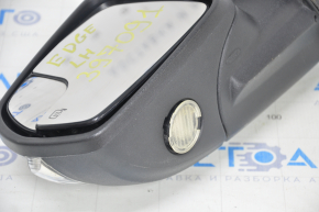 Side mirror left Ford Edge 15-18 7 pins, turn signal, heating blue broken backlight mount