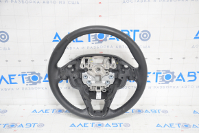 Naked steering wheel Ford Edge 15 - black leather, not heated, worn