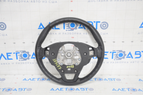 Naked steering wheel Ford Edge 15 - black leather, not heated, worn