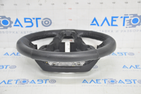 Naked steering wheel Ford Edge 15 - black leather, not heated, worn