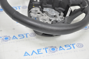 Naked steering wheel Ford Edge 15 - black leather, not heated, worn