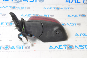 Side mirror left Nissan Leaf 13-17 9 pins, 5+4, heated, camera, red