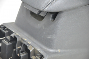 Central console armrest Ford Escape MK4 20- leather, black, scratches, no overlay, melted