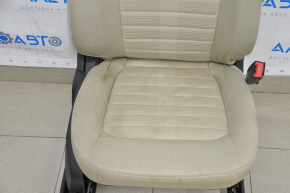 Passenger seat Ford Edge 15- without airbag, electric, beige cloth for cleaning
