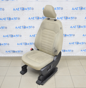 Driver's seat Ford Edge 15- without airbag, electric, beige cloth for cleaning