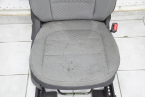 Passenger seat Ford Escape MK4 20-22 without airbag, mechanical, heated, gray cloth, dry cleanable