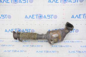 Intake pipe with catalytic converter Ford Edge 15-18 2.0T, mesh on corrugation is torn