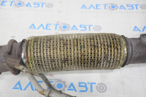 Intake pipe with catalytic converter Ford Edge 15-18 2.0T, mesh on corrugation is torn